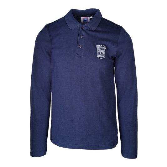 Navy Long Sleeve Polo