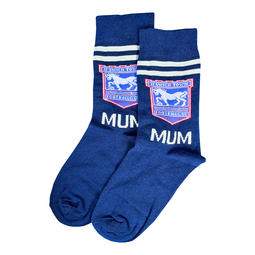 Ladies Navy Mum Socks