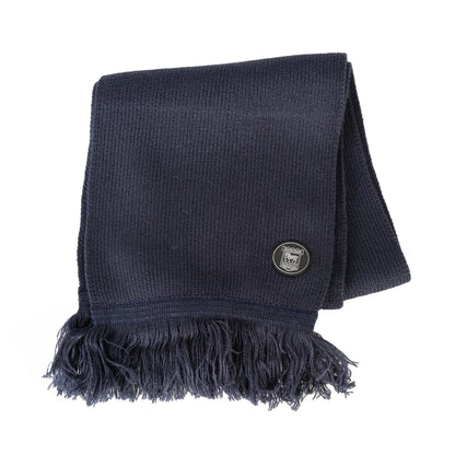 Navy Ribbed Scarf