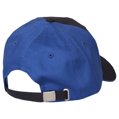 Navy/Royal Stripe Peak Cap Adult
