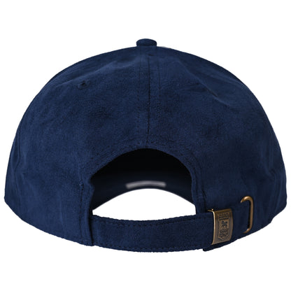 Navy Suede Crest Cap Adult
