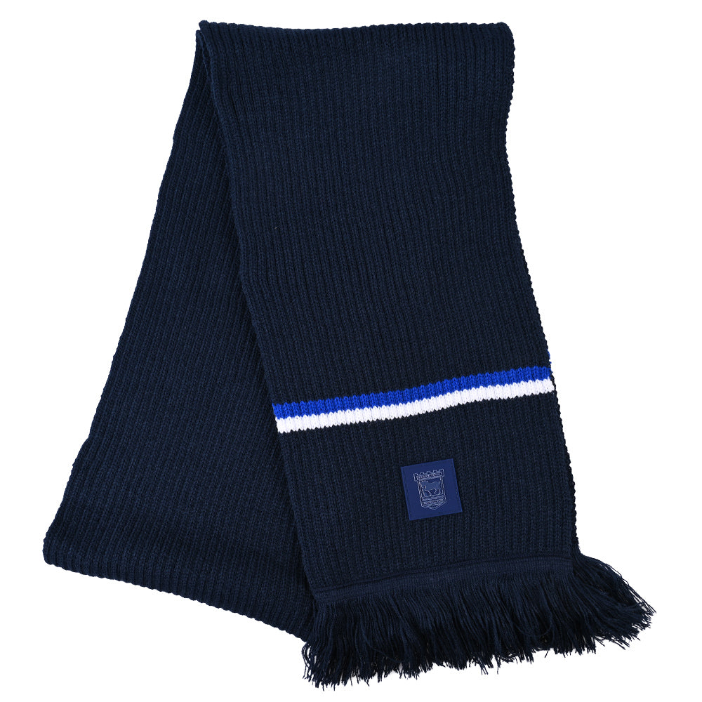 Navy Tipped Scarf