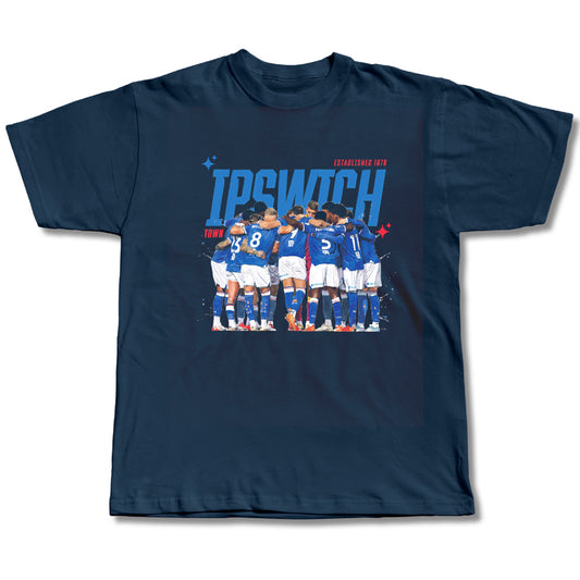 Town Huddle Navy Tee Adult