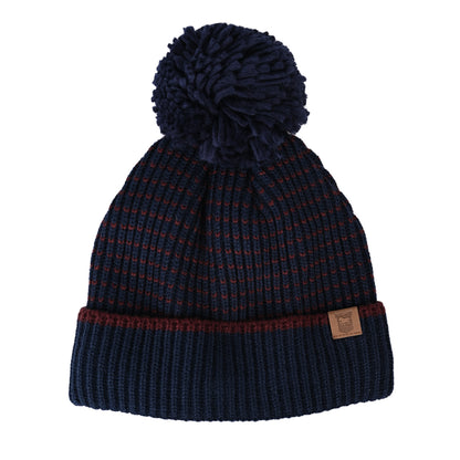 Navy/Burgundy Bobble Adult