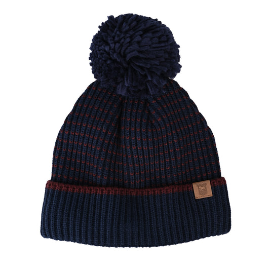 Navy/Burgundy Bobble Adult