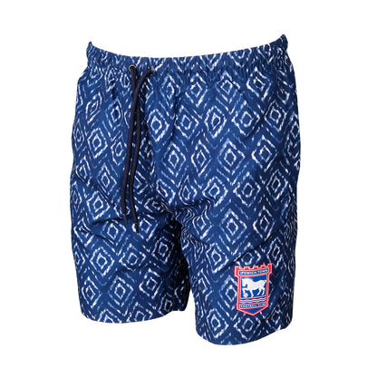 Navy/White Aztec Shorts