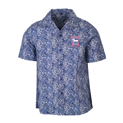 Navy/White Leaf Shirt