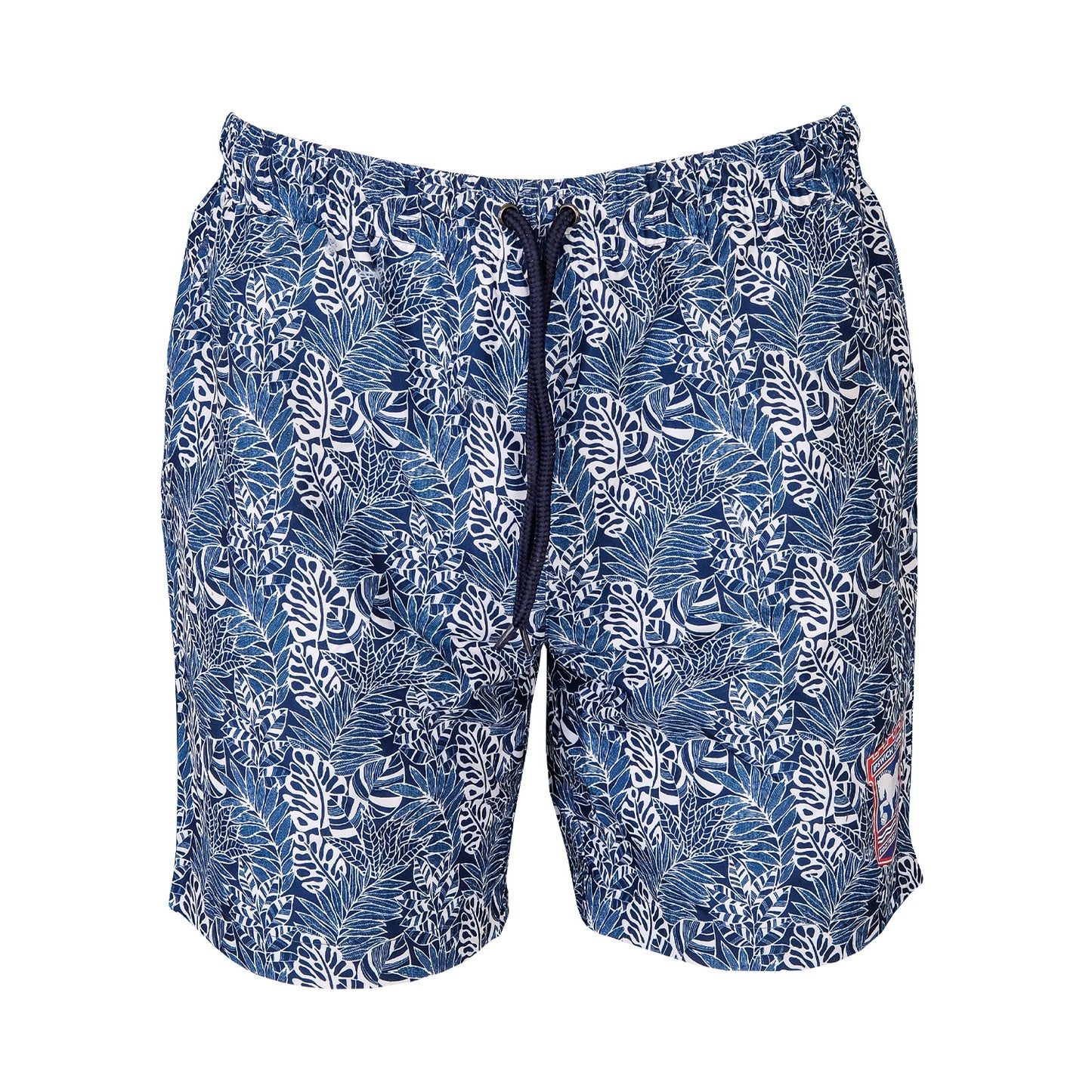 Navy/White Leaf Shorts