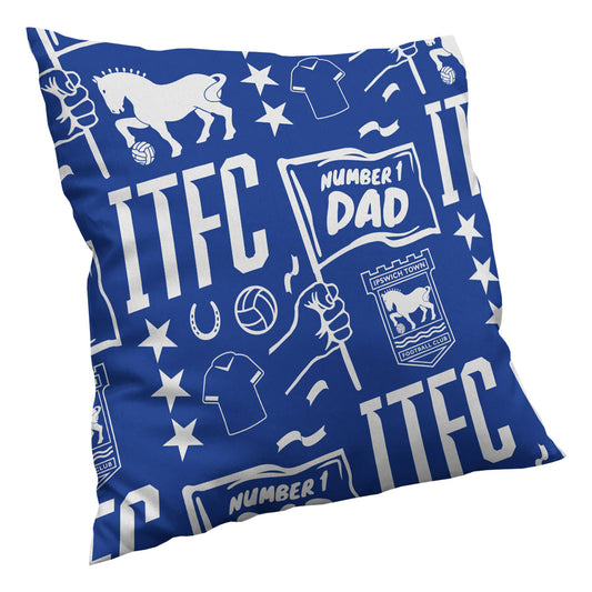 No 1 Dad Pattern Cushion