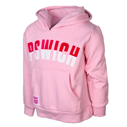 Pink Ipswich Print Hoody Junior