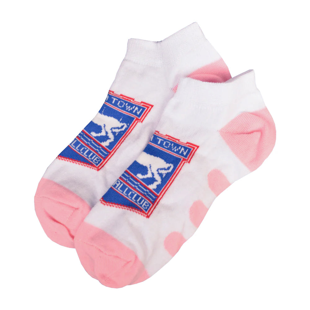 Ladies Pink Toe Trainer Socks