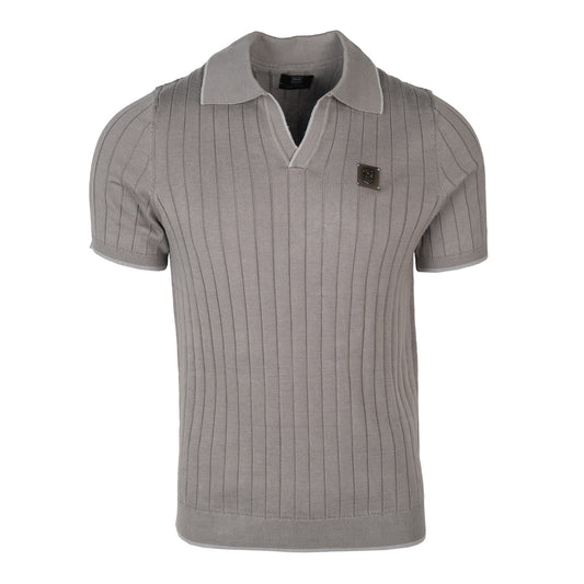 Premium Knitted Dark Grey Polo
