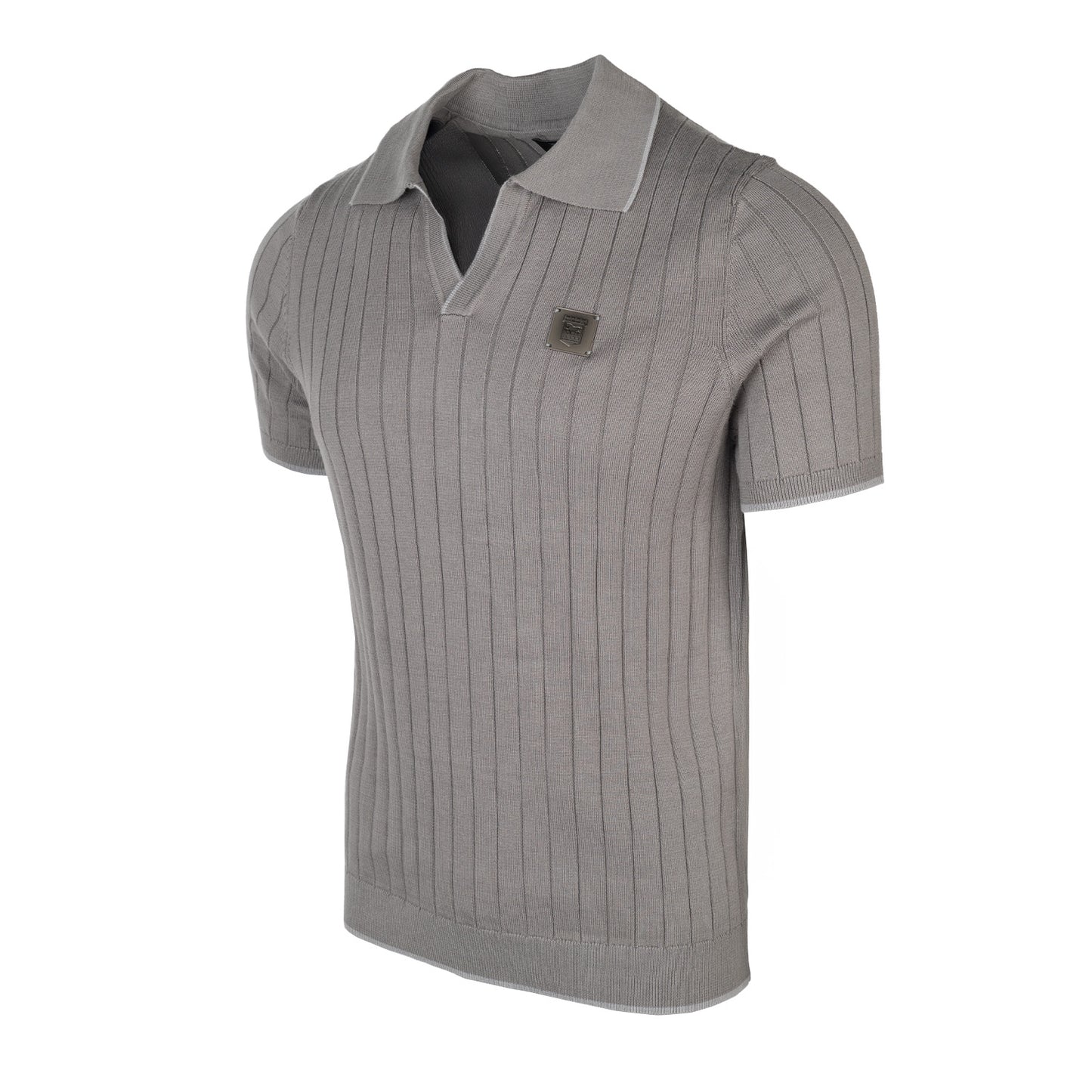 Premium Knitted Dark Grey Polo