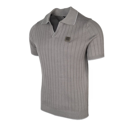 Premium Knitted Dark Grey Polo