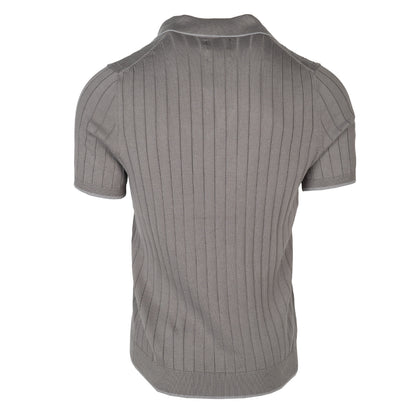 Premium Knitted Dark Grey Polo