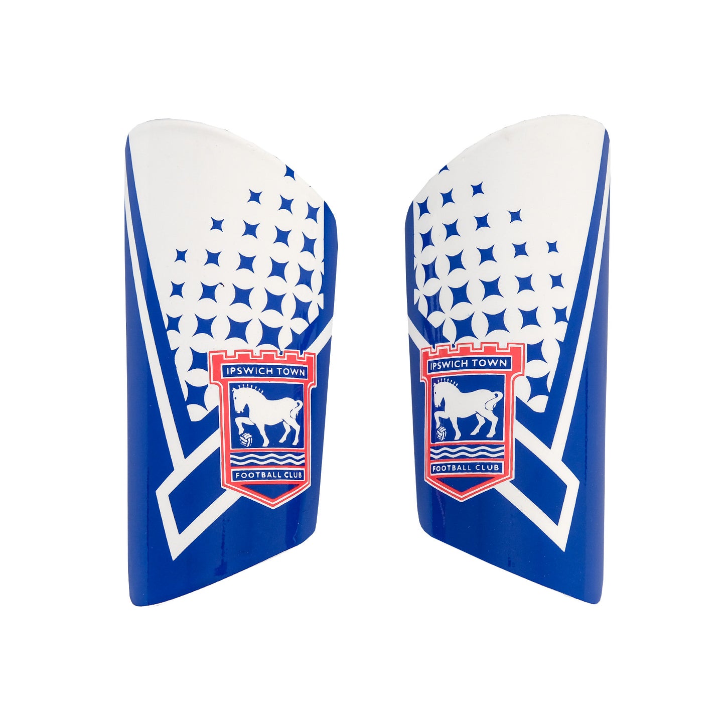 Blue/White Slip in Shin Pads