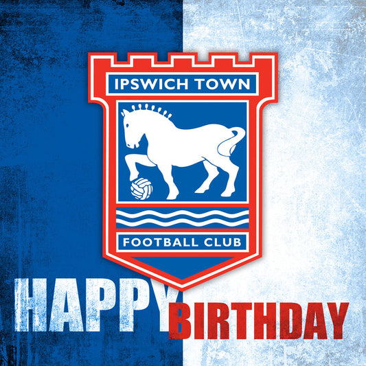 Blue/White Happy Birthday Card