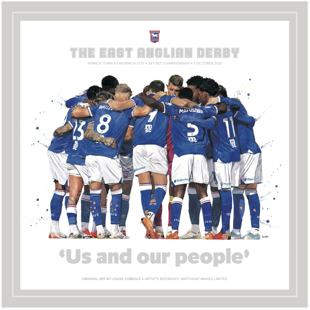 Limited Edition Town Huddle Print 40x40cm
