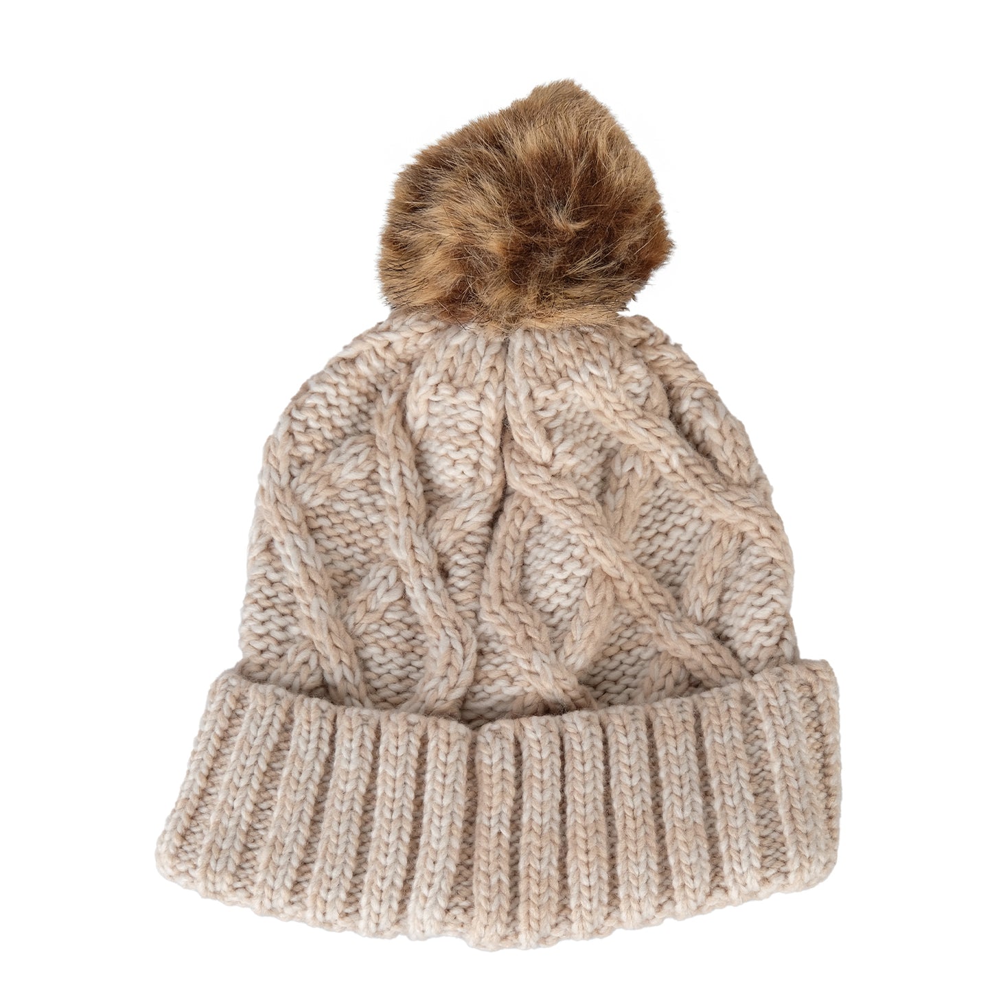 Stone Cable Bobble Ladies