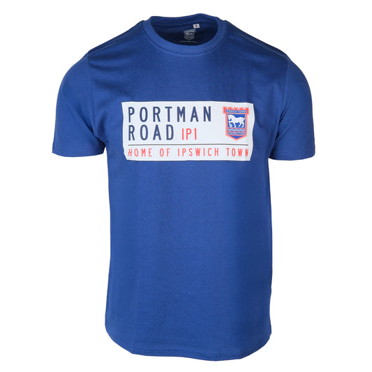 Street Sign Tee Blue