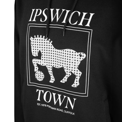 Suffolk Punch Black Hoody Ladies