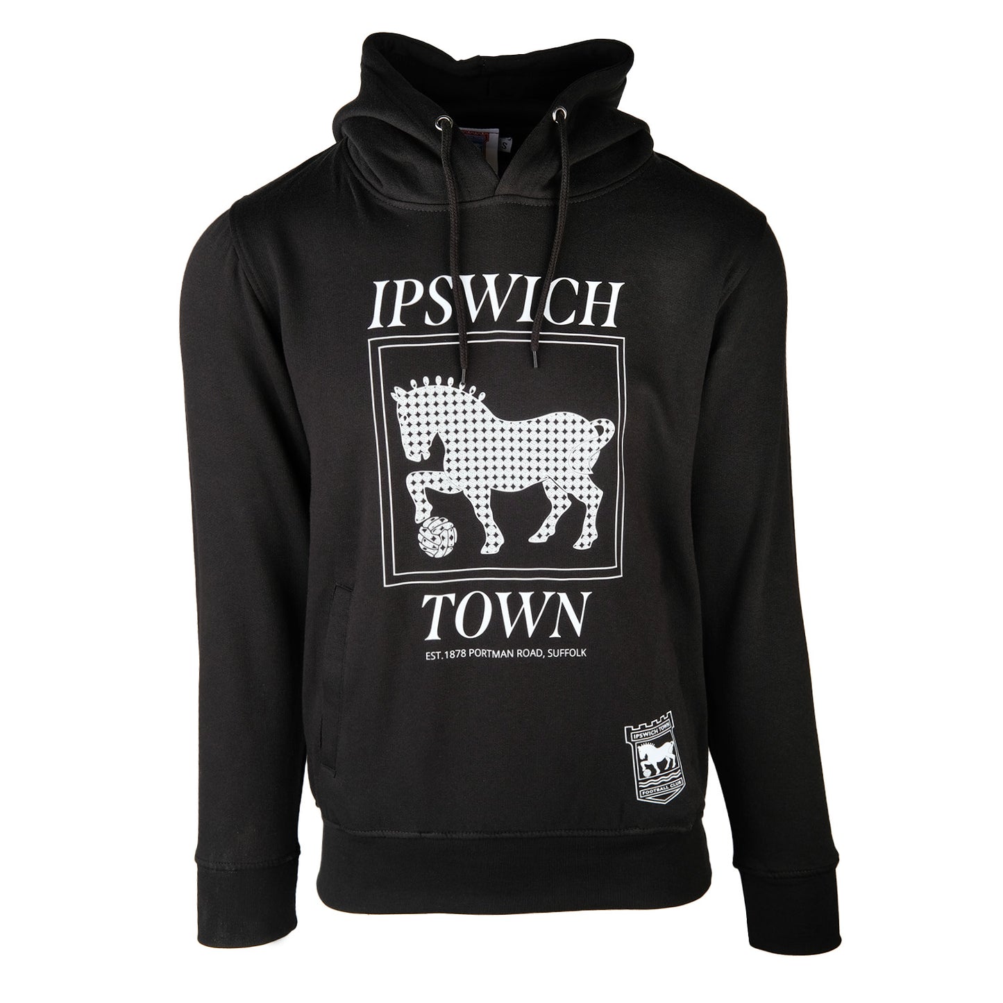 Suffolk Punch Black Hoody Ladies