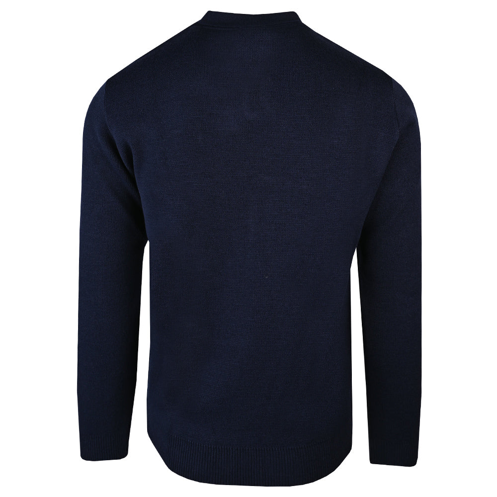 Suffolk Punch Knitted L/S Polo Navy