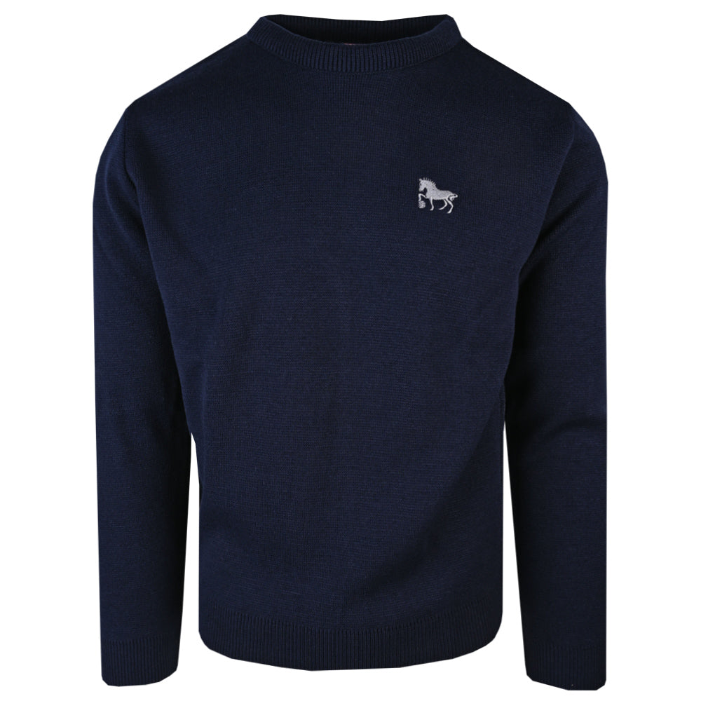 Suffolk Punch Knitted Sweater Navy