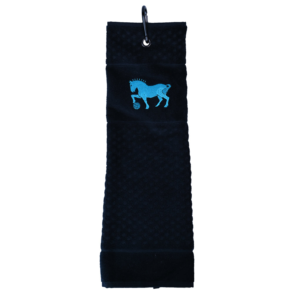 Black Suffolk Punch Golf Towel