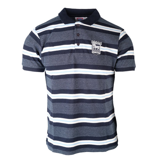 Tonal Hooped Polo Navy