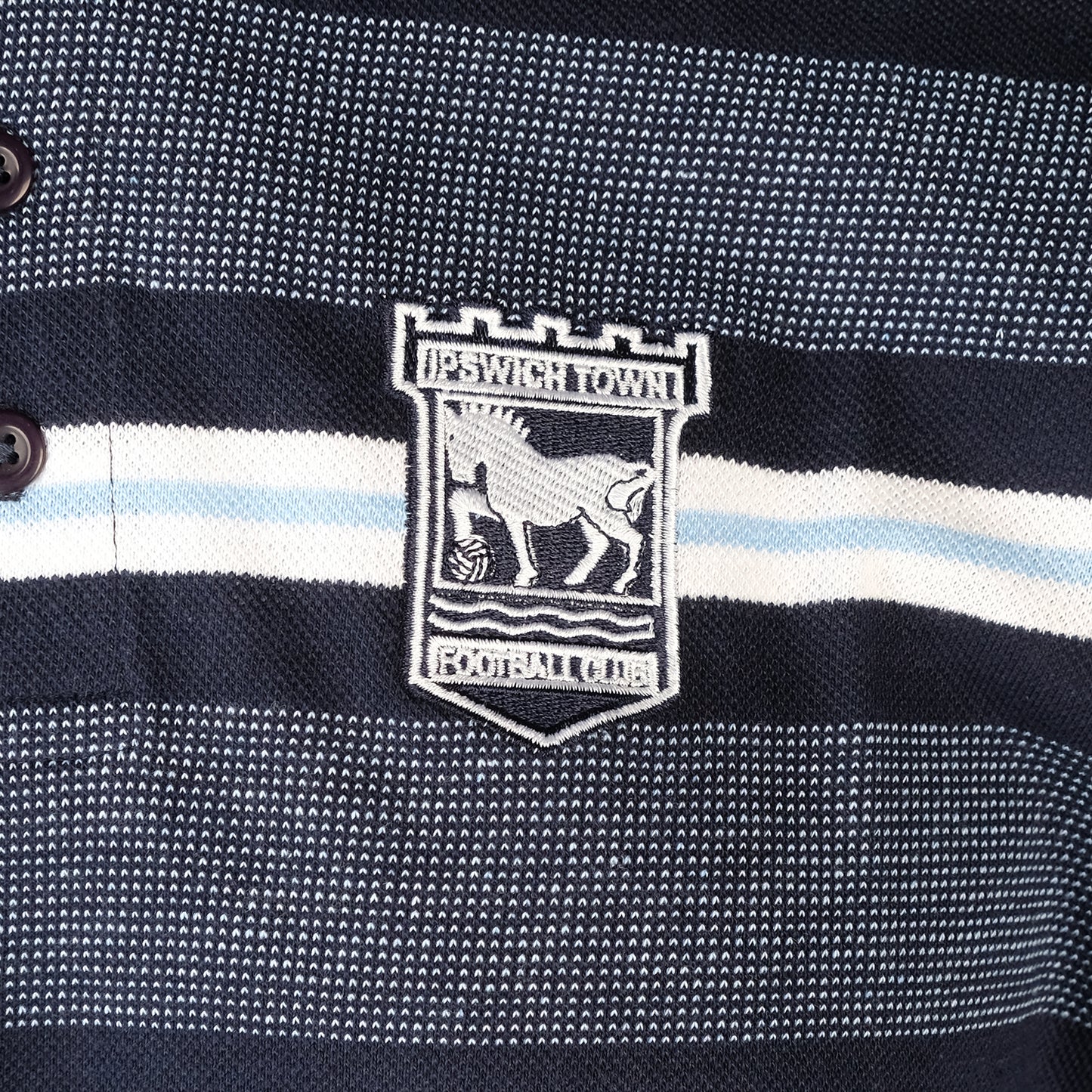 Tonal Hooped Polo Navy