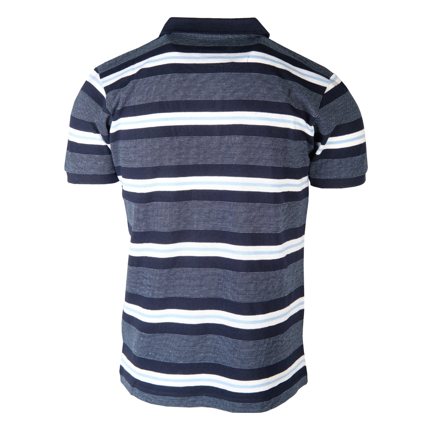 Tonal Hooped Polo Navy