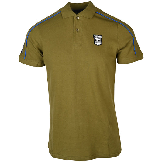 Town Apparel Crest Polo Khaki