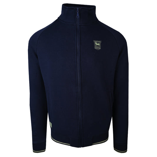 Town Apparel Navy Debossed Sleeve Track Top