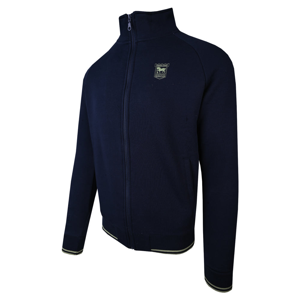 Town Apparel Navy Debossed Sleeve Track Top