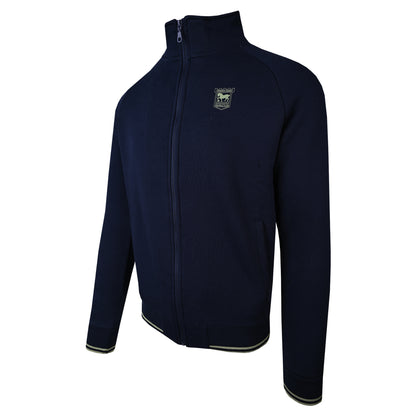 Town Apparel Navy Debossed Sleeve Track Top