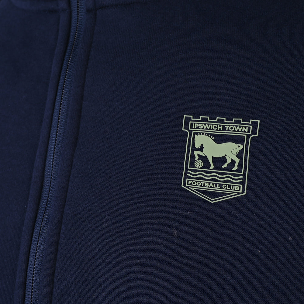 Town Apparel Navy Debossed Sleeve Track Top