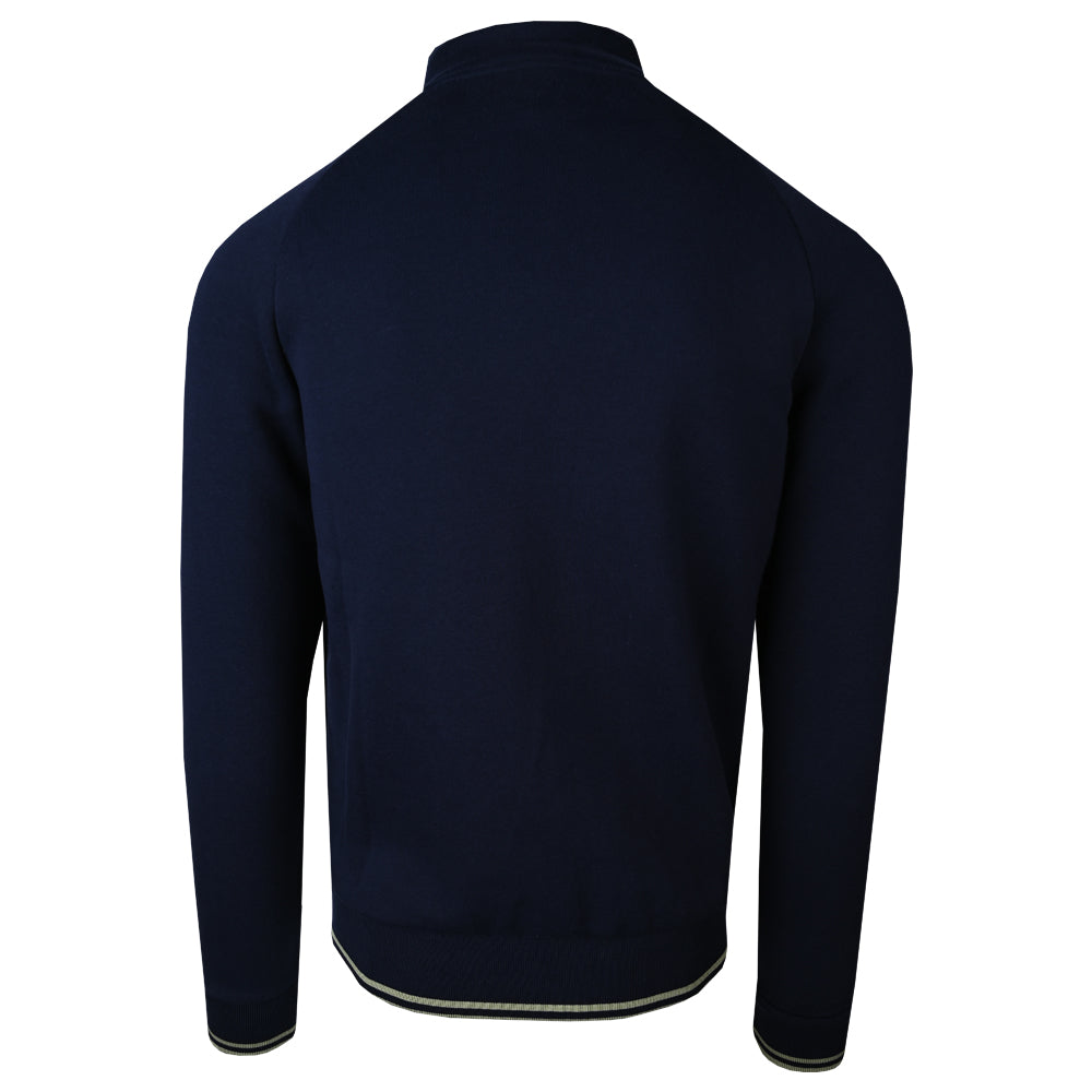Town Apparel Navy Debossed Sleeve Track Top