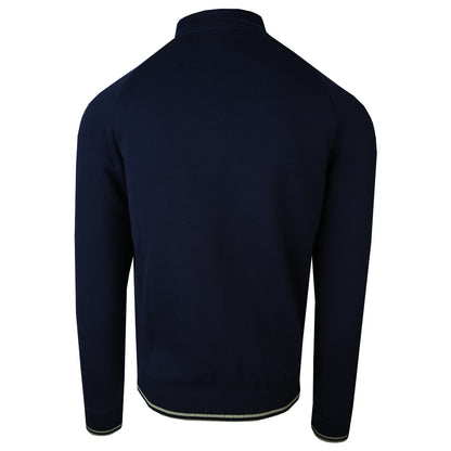Town Apparel Navy Debossed Sleeve Track Top