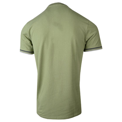 Town Apparel Sage Embossed Cuff Polo
