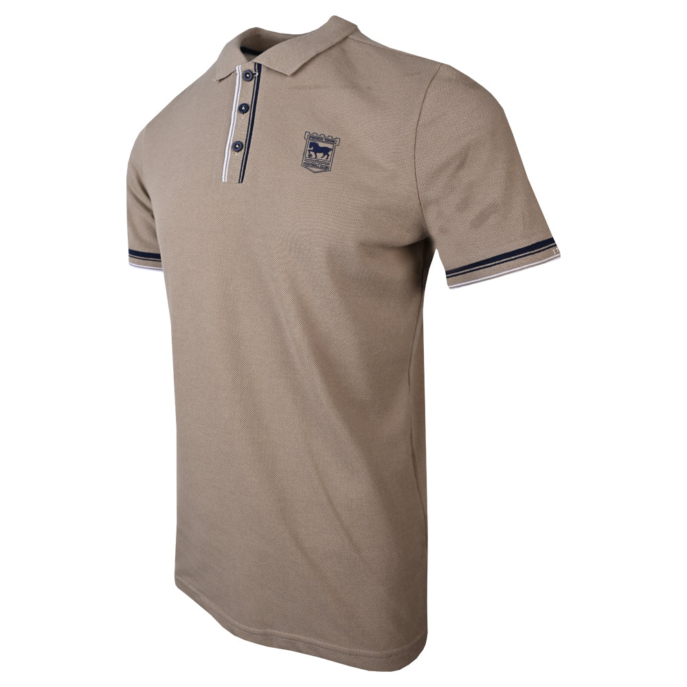 Town Apparel Stone Embossed Cuff Polo