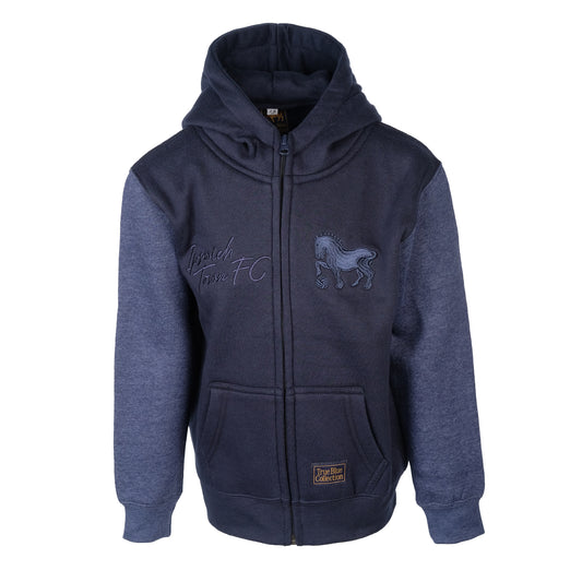 True Blue Zip Hoody Junior Navy