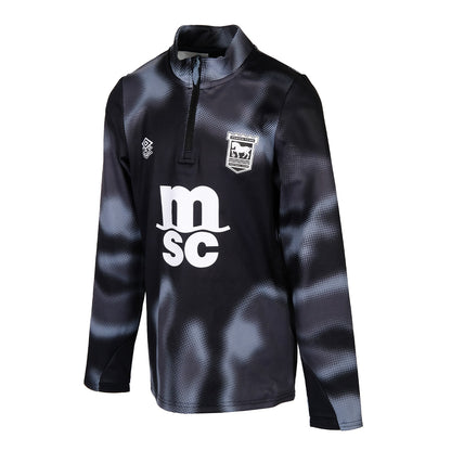 Umbro 2024/25 Black Warm Up 1/4 Zip Top Junior