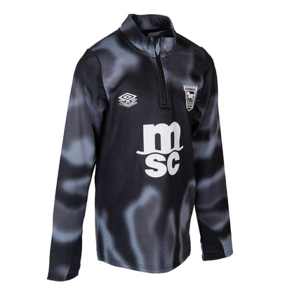 Umbro 2024/25 Black Warm Up 1/4 Zip Top Junior