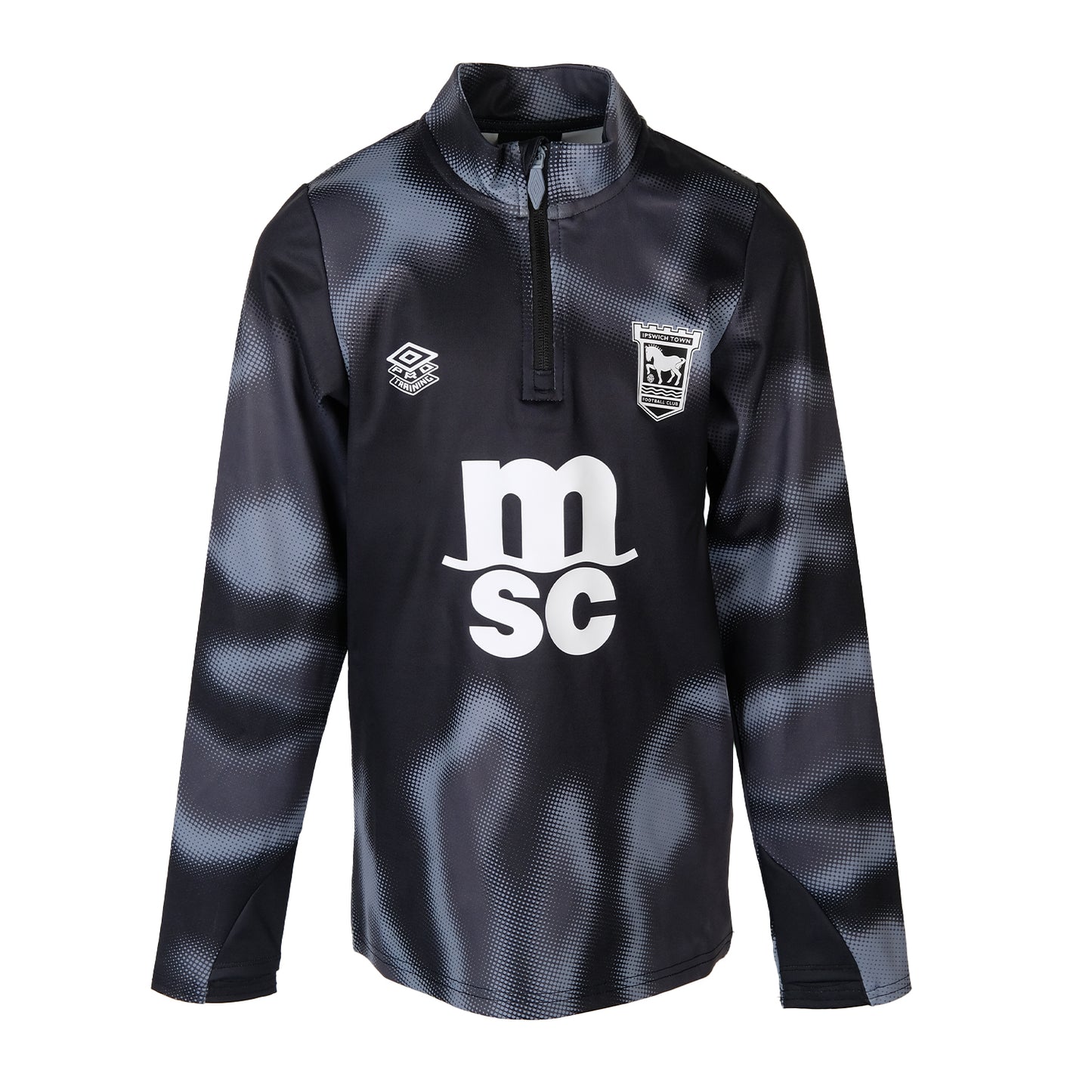 Umbro 2024/25 Black Warm Up 1/4 Zip Top Junior