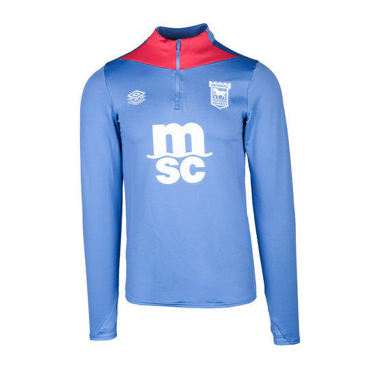 Umbro 2024/25 Blue 1/4 Zip Training Top Adult