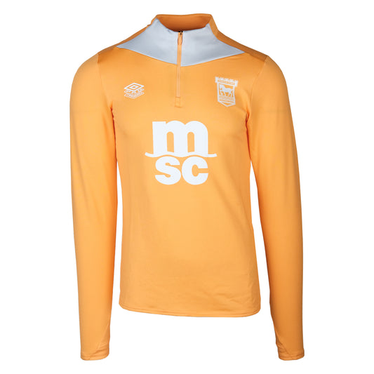 Umbro 2024/25 Orange 1/4 Training Top Adult