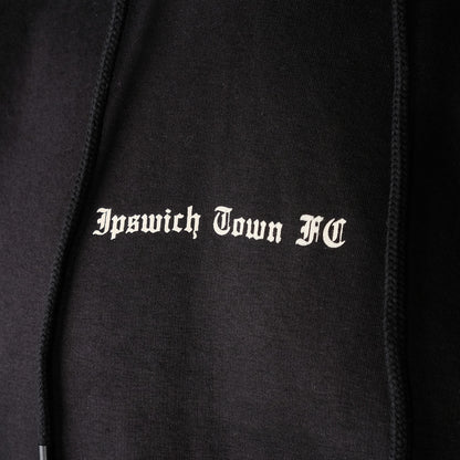 Vintage Back Print Hoody Black