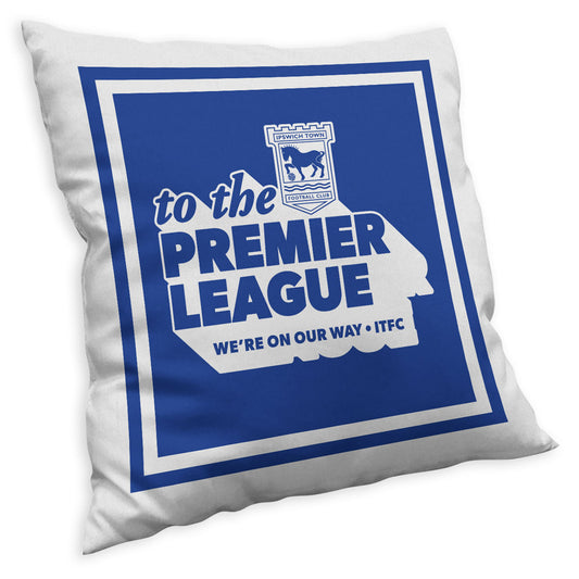 We're on Our Way Cushion Blue