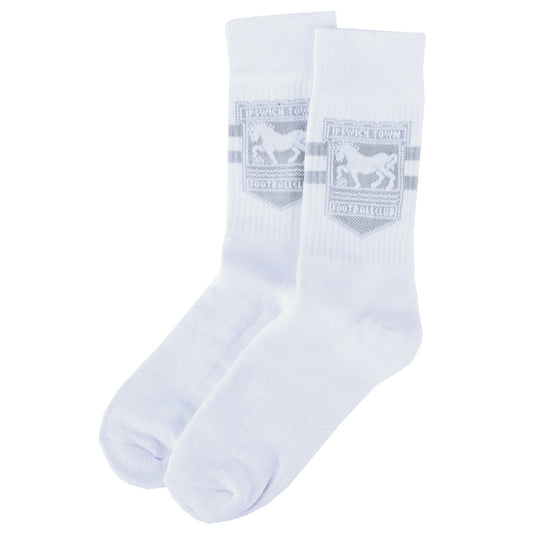 Adult White Sports Socks